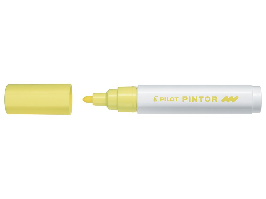 Fiberpen Pilot Pintor - (Medium) - Pastel Gul - Fiberpenne, Penne, Penne, kridt & tusch