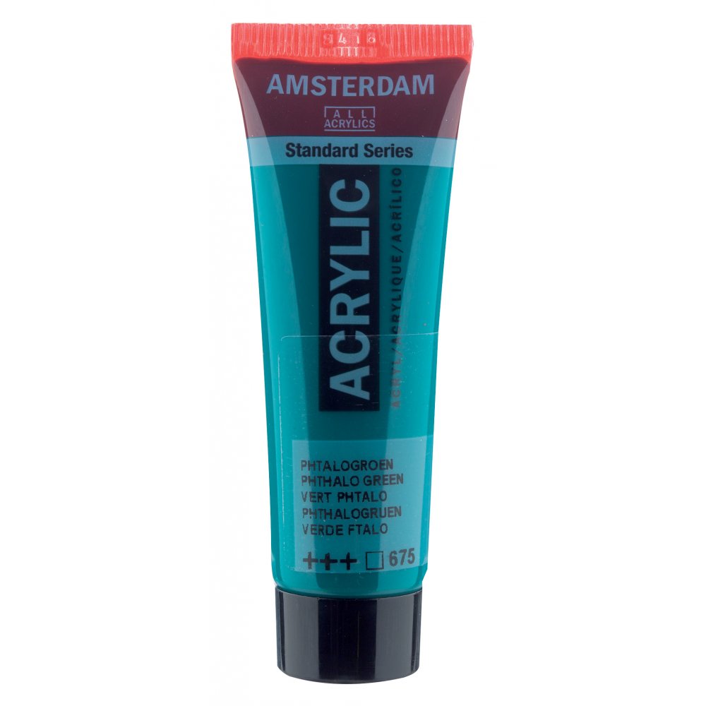 Akrylmaling Amsterdam 20 ml - Phth.Green - Akrylfarver, Kunstnerfarver