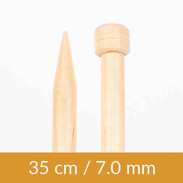 Ändstickor - Björk - 35cm 7.00mm / 13.8in US 10¾ - Ändstickor, Stickor, Stickning, Sticka & virka