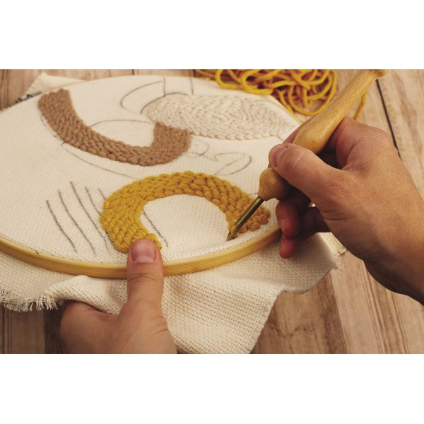 Punch needle-kit f�r linjekonst