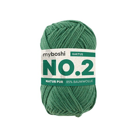 Myboshi No.2 - 50 g - Kaktus - Myboshi garn, Garn, Strikke, hækle, knytte og væve