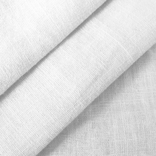 100% linnetyg Barcelona, Vit - 140 cm - 100% linne, Linnetyg, Tyger