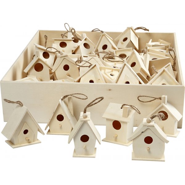 Fågelholkar mini - 6 x 10 st Fågelholkar mini - 6 x 10 st