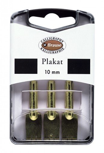 Plakat, 10 mm, 3 stk. / æske - Kalligrafi stift, Kalligrafi, Penne, kridt & tusch