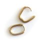 Kreoler ovala 15 mm - guld, rostfritt stål Kreoler ovala 15 mm - guld, rostfritt stål