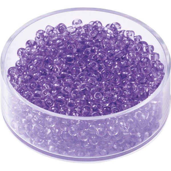 Glasp�rlor 2,5 mm, 13 g, lila