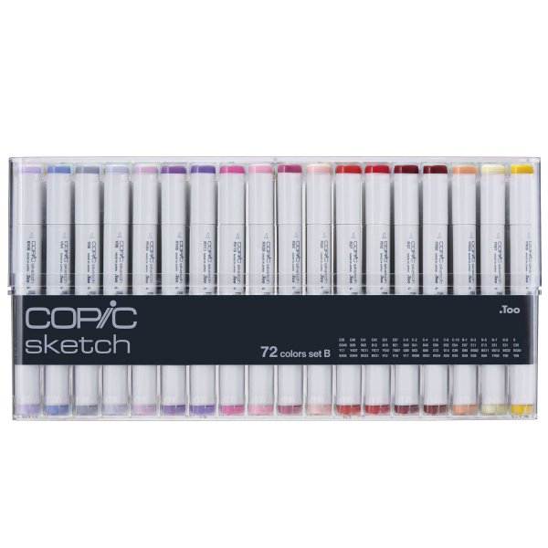 Copic Sketch set - 72 pennor - Basf�rger B