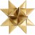 Stjernestrips - gull - glitter, lakk - 6,5+11,5 cm - 40 strips