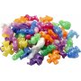 Plastperler - lyse farger - blank - 125 ml