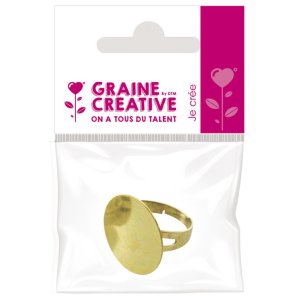Ring med platta 20 mm - antikguld Ring med platta 20 mm - antikguld