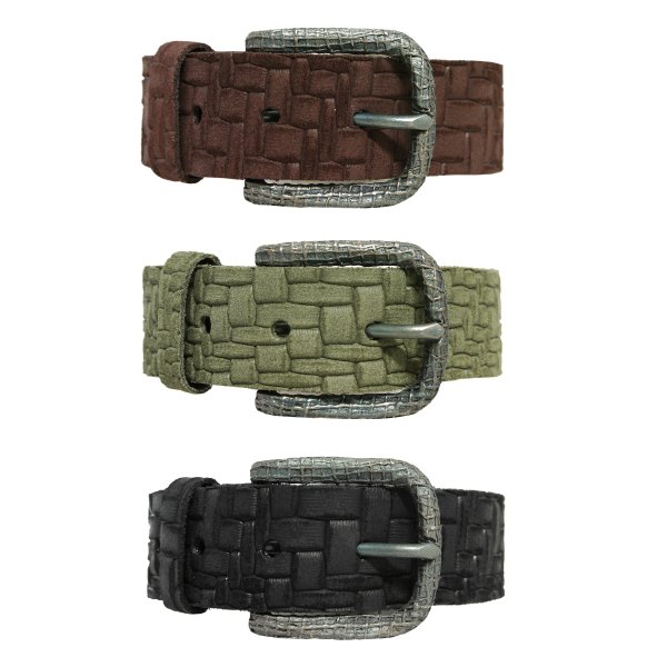 Damebælte i krokodillemønstret kohud Damebælte i krokodillemønstret kohud