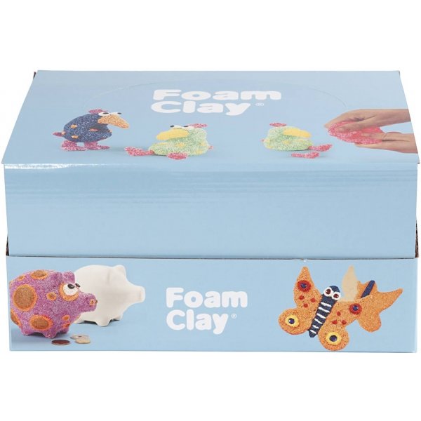 Foam Clay® - glitter färger - metallicfärger - 12 set Foam Clay® - glitter färger - metallicfärger - 12 set