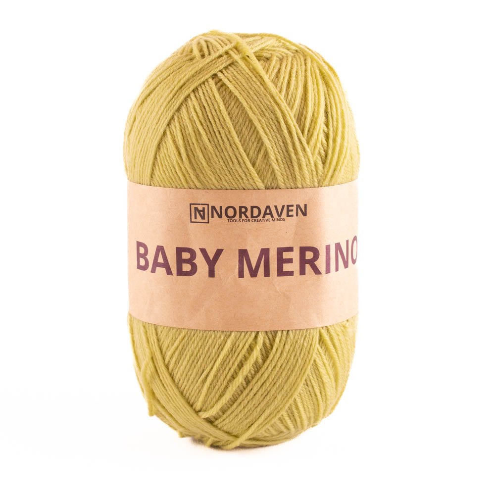 Nordaven Baby Merino - Leaf Green - Nordaven Baby Merino, Ullgarn, Garn, Sticka & virka