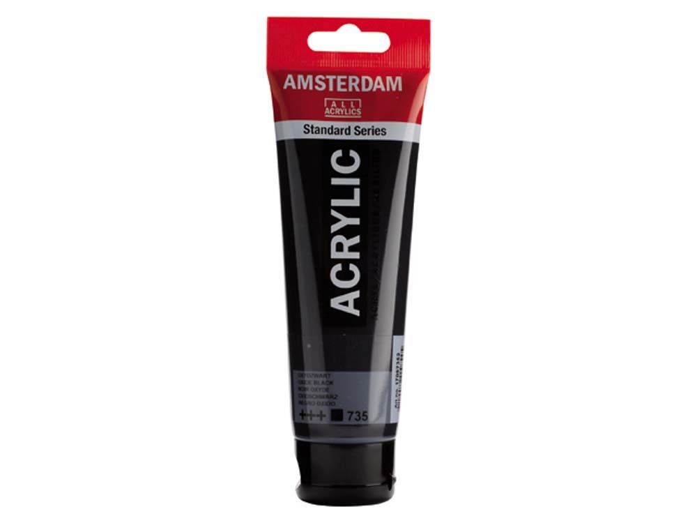Amsterdam Akrylmaling 120 ml - Oxid sort - Akrylfarver, Kunstnerfarver