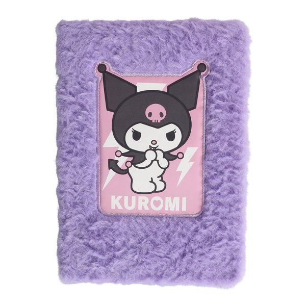 Fluffig anteckningsbok Kuromi A5 - linjerade sidor