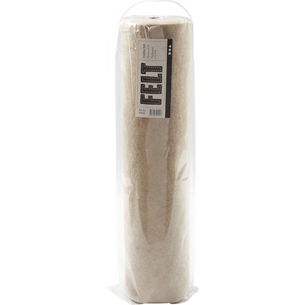 Hobbyfilt - råvit - Melerad - 5 m Hobbyfilt - råvit - Melerad - 5 m