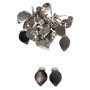 Clipsörhängen Ø 15 mm försilvrade - 20 st Clipsörhängen Ø 15 mm försilvrade - 20 st