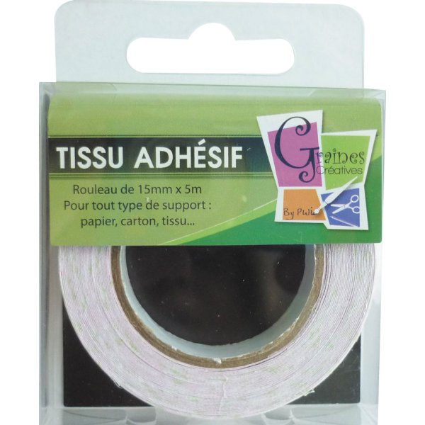 Tygtejp med prickar, brun 15 mm x 5 m Tygtejp med prickar, brun 15 mm x 5 m