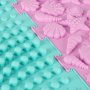 Sensorisk matta Montessori fotmassage 8 delar Pastell - Pusselmatta