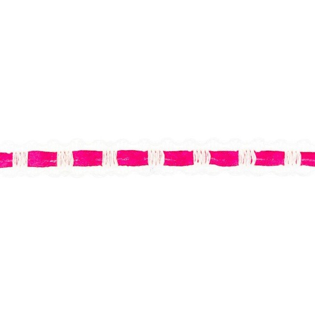 Blonder med satengbånd - fuchsia - Satengsnører, Snører, Tekstilbånd og snorer