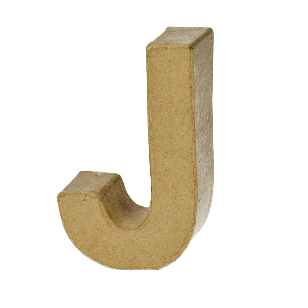 Bogstav H 10 x T 3 cm - J - Papbogstaver, Bogstaver og tal, Papirartikler, Dekorationsrammer, Hobbymateriale, Håndværk