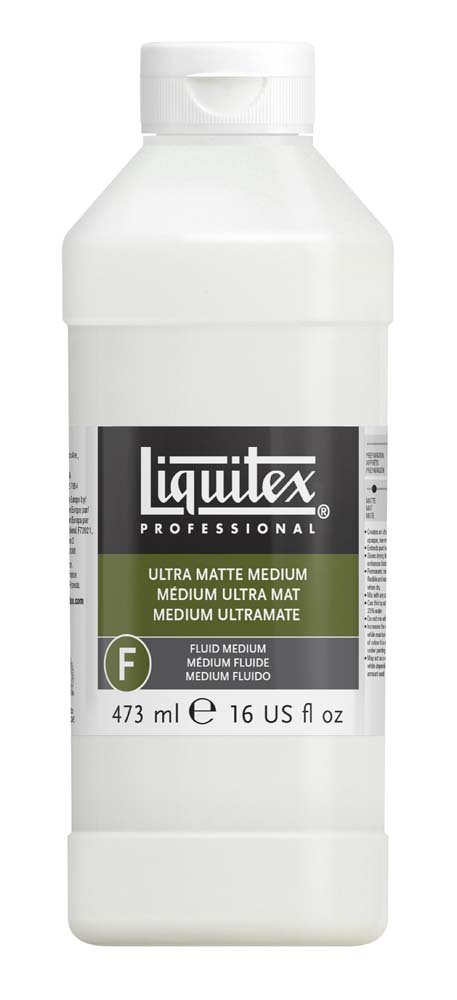 Akryl Medium Ultramatt Liquitex 473 ml - Akrylmedier, Malemedium, Lakk & malingsmedier