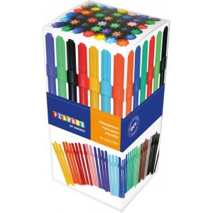 Fiberpenner - forskjellige farger - smale - 42 stk