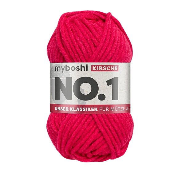Myboshi No.1 - 50 g - Kirsebær - Myboshi garn, Garn, Strikke, hækle, knytte og væve