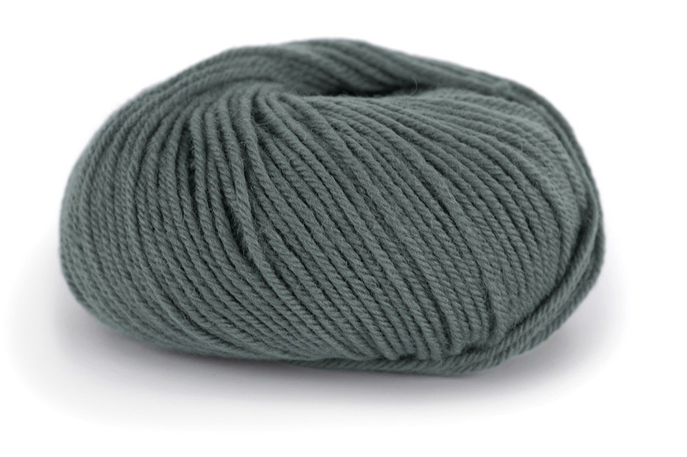 Lanolin Wool - Grågrøn (1430) - Lanolin Wool Garn, Uldgarn, Garn, Strikke, hækle, knytte og væve