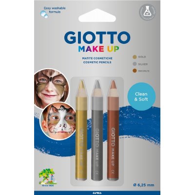 Sminkepenn Giotto 3-pakning - Metallic