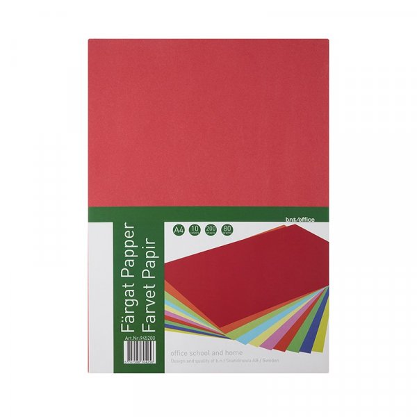 Frgade papper A4 80g 200 ark - Blandade frger