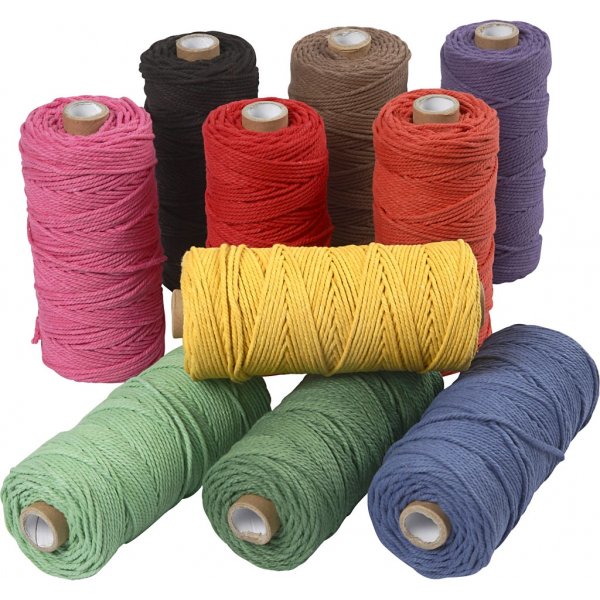 Knytgarn - starka färger - 10 x 225 g Knytgarn - starka färger - 10 x 225 g