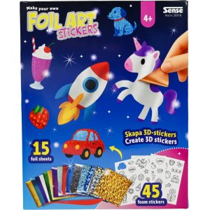 DIY 3D-stickers med folie Sense - Foil Art DIY 3D-stickers med folie Sense - Foil Art