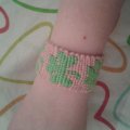 Kundbild Soft Cotton 50g - Gammelrosa: Detta är ett Alpha bracelet som...