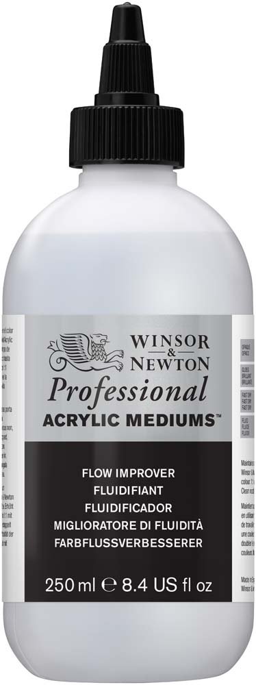Akrylmedium W&N Professional - Udflydningsmedium - 250 ml - Akrylmedier, Malermedium, Fernis og kunstner medier til kunstmaling