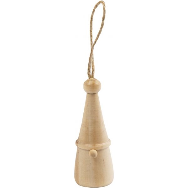 Skandinavisk tomtenisse - Ø2,5 cm - H6 cm Skandinavisk tomtenisse - Ø2,5 cm - H6 cm