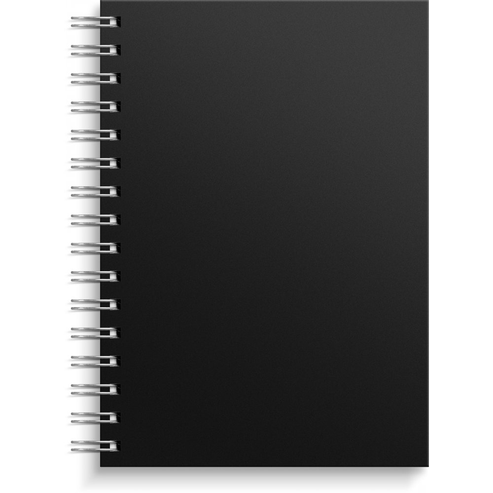 Notesbog - A5 - Sort - Notesbøger, Kontorartikler