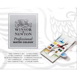 Akvarellfrg W&N Professional Kompakt plastlda