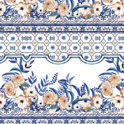 Mnstret Jersey 150 cm - Marokko keramikk