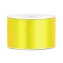 Satinband - 25 m - Gult - Bredd: 50 mm