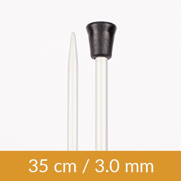 Ändstickor - Aluminium - 35cm 3.00mm / 13.8in US 2½ - Ändstickor, Stickor, Stickning, Sticka & virka