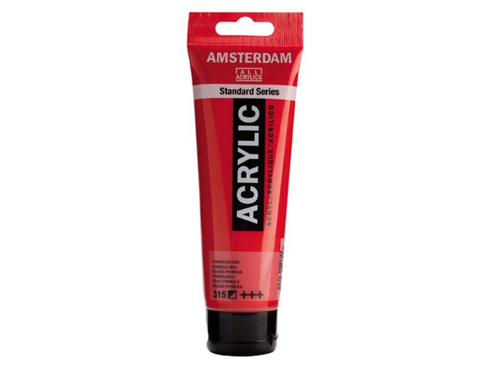 Amsterdam Akrylmaling 120 ml - Pyrrole Rød - Akrylfarver, Kunstnerfarver